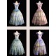 Cyans Qing Monet's Water Lilies Corset Top II Skirts and Sets(4 Colours/Full Payment Without Shipping)